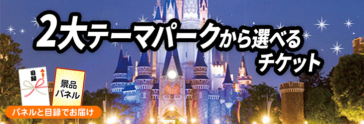 選べる2大テーマパークチケット,TDL他(1枚)